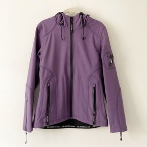 EUC Ilse Jacobson Raincoat Jacket Purple Size 36